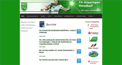 Desktop Screenshot of fag-handball.de